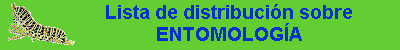 Lista de distribución ENTOMOLOGIA